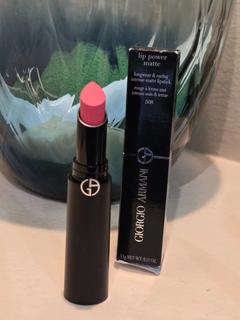 Giorgio Armani Lip Power Matte Lipstick 508 Full Size 3.1g New in Box